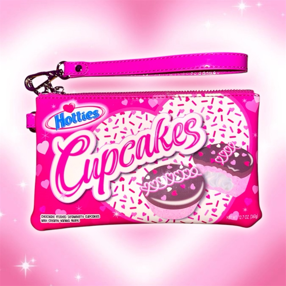 Pink Cupcake Aesthetic Wristlet